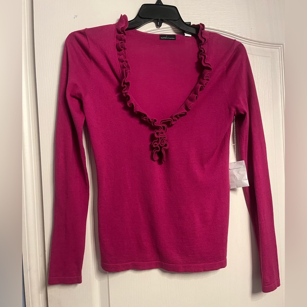 NWOT-Victoria's Secret Ruffle Sweater